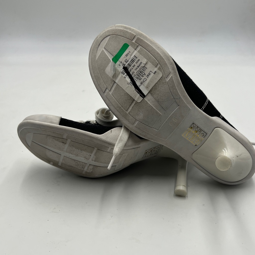 Jeffrey Campbell Black and White Sneaker-Inspired Heels - Picture 7 of 9